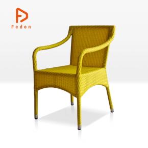 Aluminum Recycled PE Rattan Weaving Chair