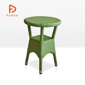 Aluminum Recycled PE Rattan Weaving Table