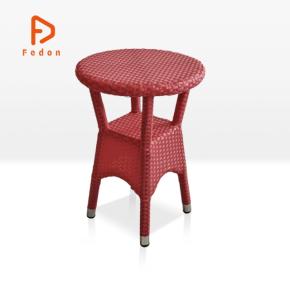 Aluminum Recycled PE Rattan Weaving Table