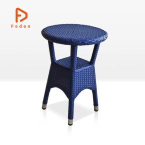 Aluminum Recycled PE Rattan Weaving Table