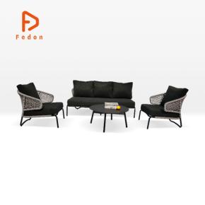 Aluminum Rope Weaving Outdoor Sofa