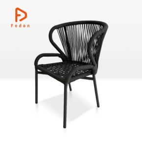 Aluminum Rope Weaving Dining Chair