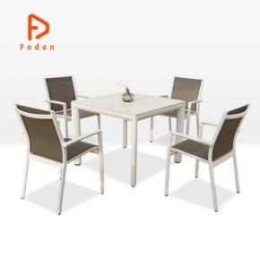 4 Person Fully Aluminum Chair and Table