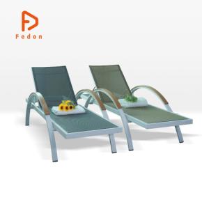 Aluminum Textilene Stackable Pool Lounge