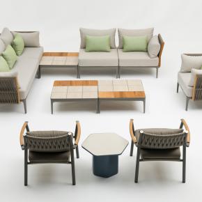 2026 New Trend Aluminum Gardening Sectional sofa